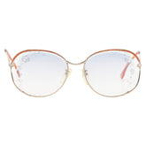 サンローラン フラワー 花 モチーフ サングラス オレンジ ブルー プラスチック レディース SAINT LAURENT 【中古】